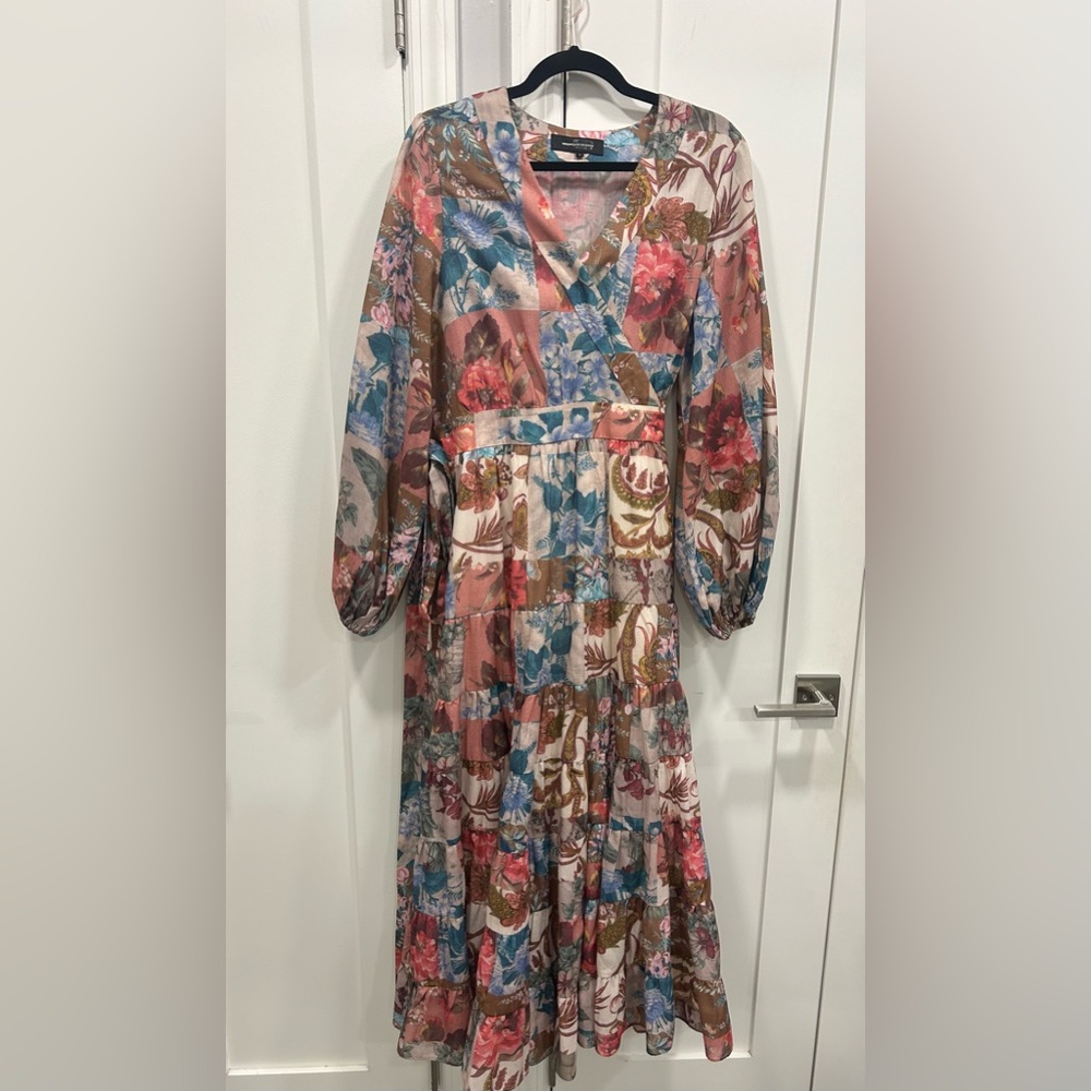 Women’s printed florall wrap maxi dress
